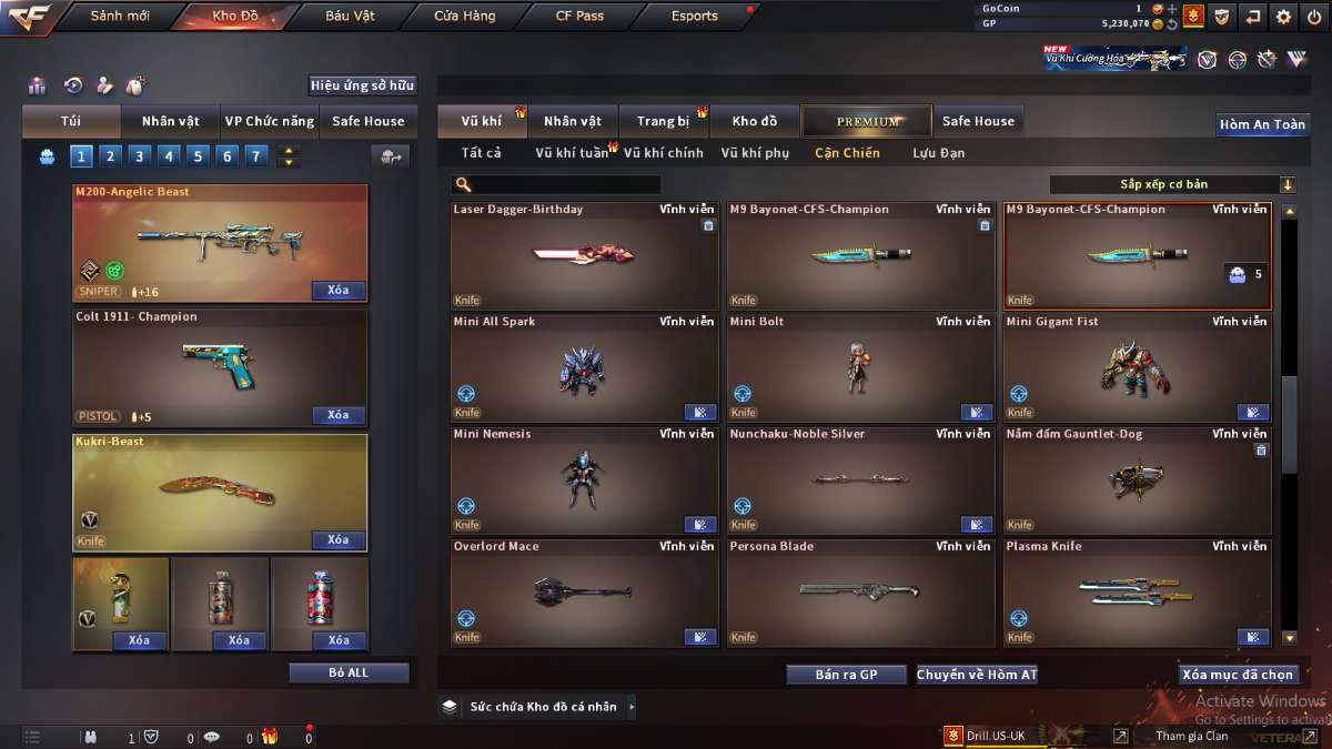 shop acc cf uy tin gia re